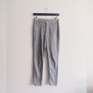 Free People Grey & White Pinstripe Pants